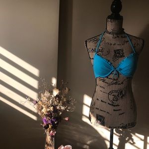 Victoria secret blue bikini top